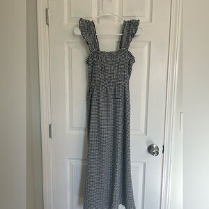 Old Navy and White Gingham Maxi Dress